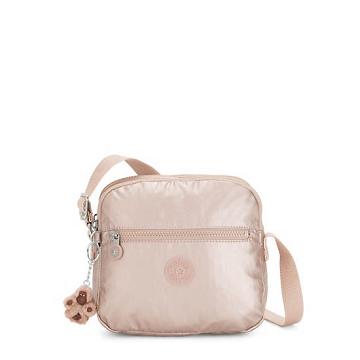 Kipling Keefe Metallic Crossbody Bags Quartz Metallic | AU 1184PJ